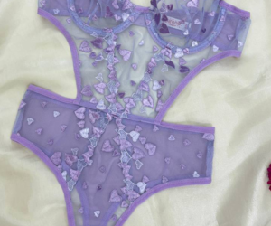 A 123 Lacivert Kalpli Brode Bodysuit