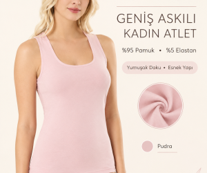 Kadın Kare Yaka Atlet Body 6014
